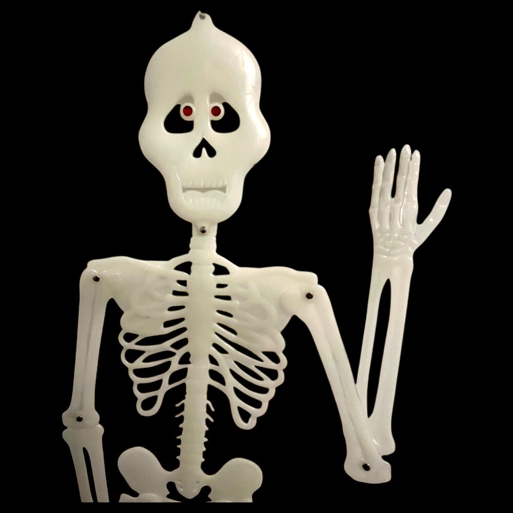 Large Jointed Skeleton Door Wall Window Posable Halloween 62"